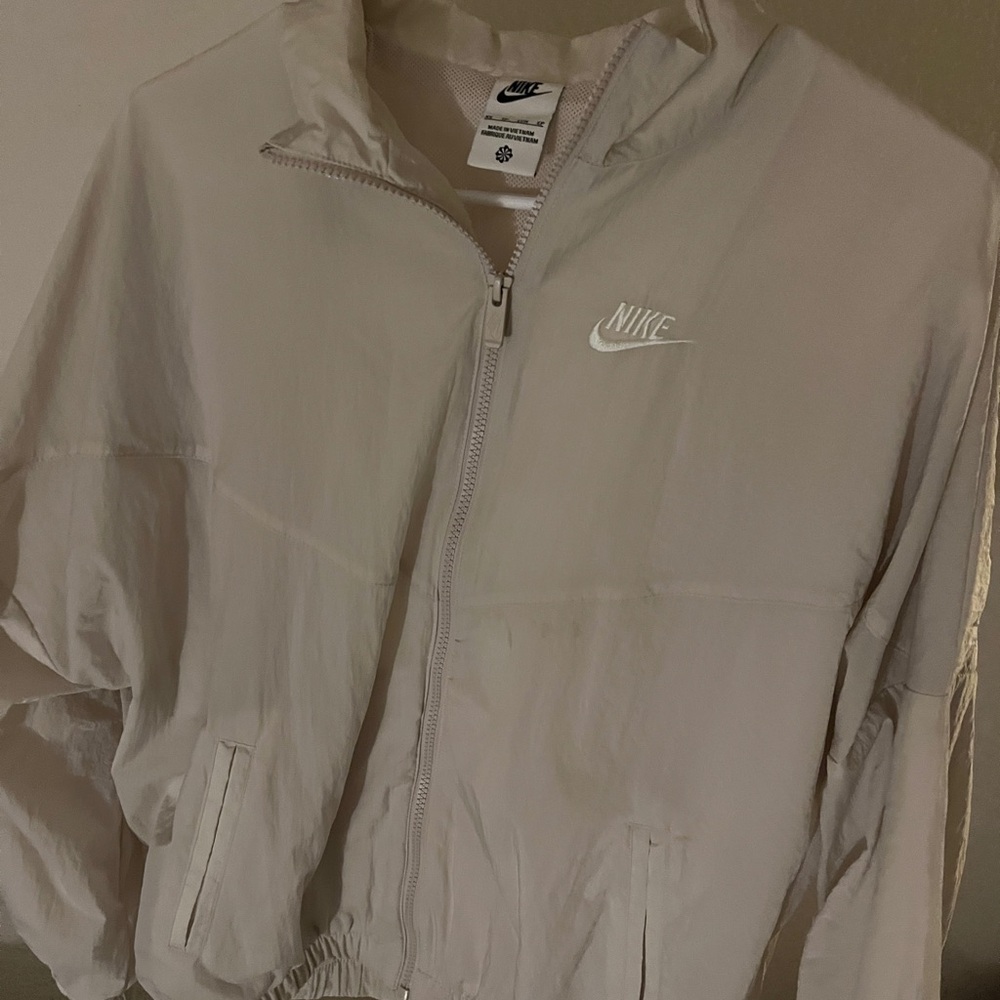 Nike Beige Windbreaker Jacket